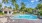Sparkling swimming pool with sundeck for residents to enjoy